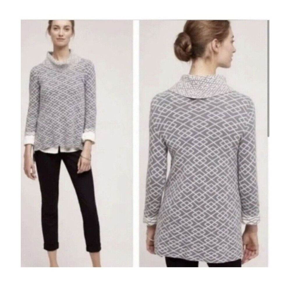 Moth Anthropologie Galena Cowlneck Pullover Alpaca Blend Sweater Size‎ Small